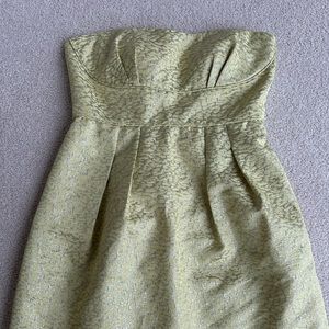 BCBG Maxazria yellow and silver dress!